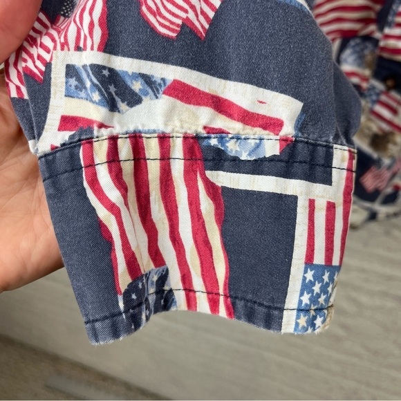 Vintage COTTON TRADERS SPORT Men's USA PATRIOTIC shirt XXL - Picture 14 of 15